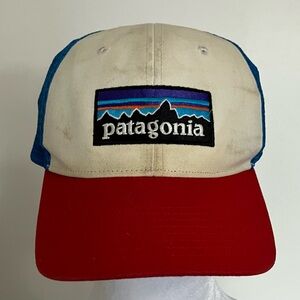 Vintage Y2K  90s Patagonia Trucker Mesh SnapBack Cap Hat Outdoor Camping